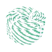 トラスコ中山 標識ロープ 7.5mm×20m 白・緑 FC451GE-4896629