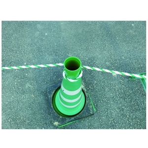 トラスコ中山 標識ロープ 7.5mm×20m 白・緑 FC451GE-4896629-イメージ2