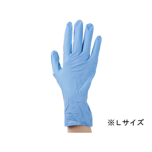 フジリンクス サニリンクソフトラテックスグローブ 粉付 ブルー L 100枚 FCE755U-No.110L-イメージ2