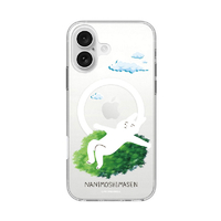 abbi FRIENDS iPhone 16用なにもしないうさぎMagSafe対応クリアケース お出かけしましたがなにもしません ABF27282I16