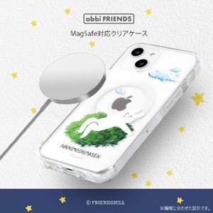 abbi FRIENDS iPhone 16用なにもしないうさぎMagSafe対応クリアケース お出かけしましたがなにもしません ABF27282I16-イメージ2