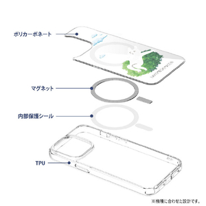 abbi FRIENDS iPhone 16用なにもしないうさぎMagSafe対応クリアケース お出かけしましたがなにもしません ABF27282I16-イメージ6
