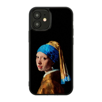 ikins iPhone 12/12 Pro用天然貝ケース 真珠の耳飾りの少女 I19283I12P