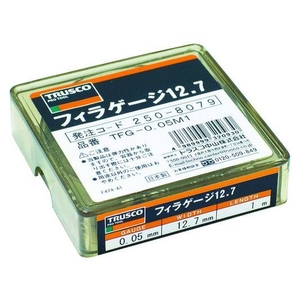 トラスコ中山 TRUSCO フィラーゲージ 0.05mm厚 12.7mm×1m ステンレス製 カット可能0.05112.7mm FC545JR-1606685-イメージ1