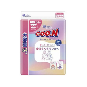 大王製紙 グーン ゆるうんちモレ0へ テープタイプ M 64枚 FCJ481C-イメージ1