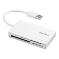 BUFFALO USB2．0 マルチカードリーダー/ライター ホワイト BSCR300U2WH