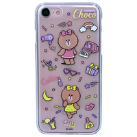 LINE FRIENDS iPhone SE(第3世代)/SE(第2世代)/8/7用ケース MY FAVORITE THINGS ファッショニスタチョコ KCL-TFC002