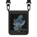 araree Galaxy Z Flip5用ケース ショルダーストラップ付き CANVAS DIARY ブラック AR25283GZFP5