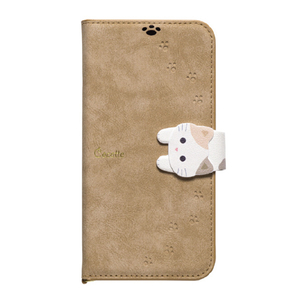 ＮＡＴＵＲＡＬ　ｄｅｓｉｇｎ iphone17e/16e用 手帳型ｹｰｽ new cocotte ベージュ IP24SP-COT05-イメージ1