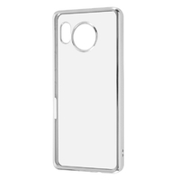 レイアウト AQUOS sense7用TPUソフトケース META Frame シルバー RT-AQM1HT2/SVM