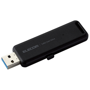 エレコム 外付けポータブルSSD(500GB) ブラック ESD-EMB0500GBK-イメージ1