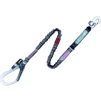 TSUYORON/胴ベルト型墜落制止用器具用ランヤード 伸縮タイプ FCD158C-1718005
