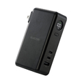 エレコム AC充電器一体モバイルバッテリー(10000mAh/67W/C×2+A×1) ブラック DE-AC13-10000BK