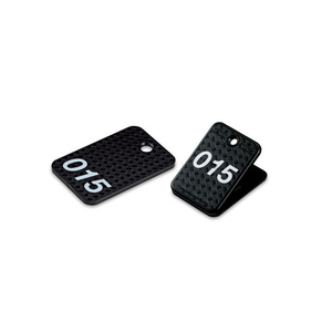オープン工業 クロークチケット 001～020 黒 20枚 FC87624-BF-160-BK-イメージ3