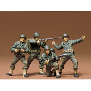 タミヤ 1/35 アメリカ歩兵セット 1/35 ミリタリーミニチュアシリーズ No.13 ﾀﾐﾔMM ｱﾒﾘｶﾎﾍｲ ｶｲ-イメージ1