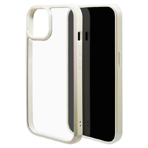 ラスタバナナ iPhone 15用ハイブリッドケース TPU×PC オーロラフレーム ホワイト 7633IP361HB ラスタバナナ iPhone 15用ハイブリッドケース TPU×PC オーロラフレーム ホワイト 7633IP361HB