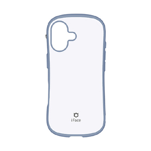 Hamee iPhone17用 MAGSYNQケース IFACE FIRST CLASS PASTEL パステルブルー／ホワイト 41-182844-イメージ1