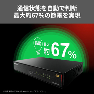 バッファロー 10GbE 8ポート スイッチングHub ブラック LXW-10G8-イメージ6
