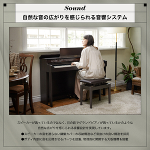カシオ 電子ピアノ 【高低自在椅子付き】 CELVIANO ブラックウッド調 AP-550BK-イメージ12