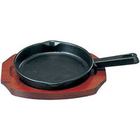 三和精機製作所 SN 鉄 ステーキ皿 手付 丸B 15cm FC361LN-5071900