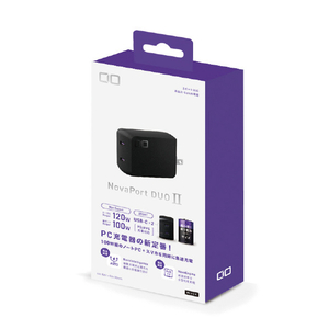 CIO NovaPort DUOII 120W2C ブラック CIO-G120W2C-N2-BK-イメージ1