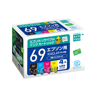 エコリカ エプソン用リサイクルインクカートリッジIC4CL69 F834260-ECI-E69-4P