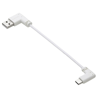 エレコム モバイルバッテリー用ケーブル(10cm) USB-A - USB Type-C(TM) 充電専用 ホワイト MPA-ACLL01WH