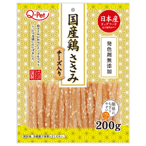 九州ペットフード Q-Pet国産鶏 ささみチーズ入り200g ｺｸｻﾝﾄﾘｻｻﾐﾁ-ｽﾞｲﾘ200G-イメージ1