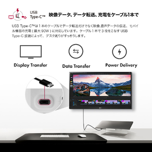 LGエレクトロニクス 31．5インチ 4Kモニター 32UP550N-W-イメージ4