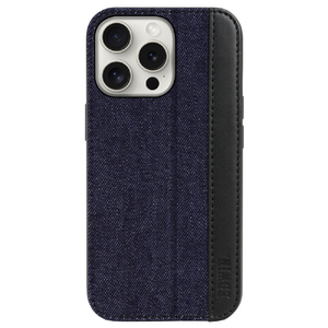 エム・ディー・シー iPhone 16 Pro用スタンド付き背面ケース EDWIN デニム/インディゴ MD-75554-1-イメージ1