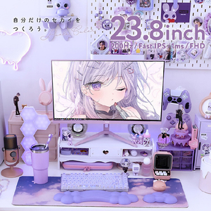 Pixio 23．8型ゲーミング液晶ディスプレイ パステルパープル PX248WAVEPP-O-イメージ2
