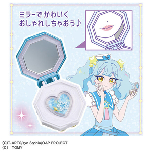 タカラトミー おねがいアイプリ ミラーパクト プリズムブルー あおい ｵﾈｶﾞｲｱｲﾌﾟﾘﾐﾗ-ﾊﾟｸﾄﾌﾞﾙ--イメージ3