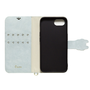 ＮＡＴＵＲＡＬ　ｄｅｓｉｇｎ iphone17e/16e用 手帳型ｹｰｽ new cocotte ブルーグレー IP24SP-COT09-イメージ3
