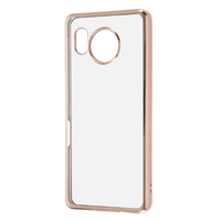 レイアウト AQUOS sense7用TPUソフトケース META Frame ピンクゴールド RT-AQM1HT2/PGM