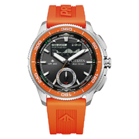 シチズン MARINEシリーズ 光発電エコ・ドライブ コンビネーションウオッチ Wave Tracker プロマスター ブラック JV3000-13E