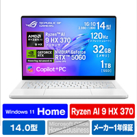 ASUS ノートパソコン ROG Zephyrus G14 GA403WM-AI9R5060W