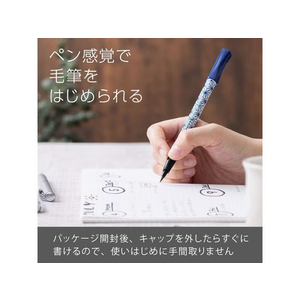 ぺんてる ぺんてる筆ふではじめ 麻の葉柄 FCV0212-XGFD40CA3-A-イメージ2
