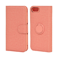 ラスタバナナ iPhone SE(第2世代)/8/7/6S用スマホリング一体型手帳ケース ピンク 6199IP047BO