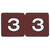 リヒトラブ カラーナンバーラベル M 単番号「3」 F034746-HK7753-3-イメージ2