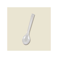 シモジマ ヘイコー プラスプーン 12.3cm 透明 単袋 100本 FCU7769-4513005