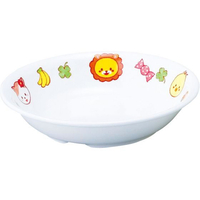 アヅミ産業 メラミン子供食器 みんなともだち。 深皿 YME-1 アイボリー FC963LB-1026750