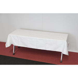 トラスコ テーブルクロス 白 綿１００％ １３５０Ｘ２４００ｍｍ TRUSCO テーブルクロス TTC-135240-イメージ4