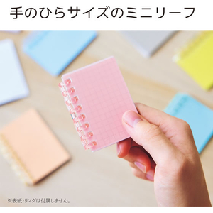 リヒトラブ オープンリングノート 適合リーフ ミニ 30枚 FCJ062S-N1680S-イメージ3