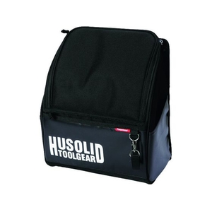 ペンギンエースジャパン ペンギンエース/HUSOLID TOOLGEAR 腰袋蓋付 工具バッグ LL 工具バッグ黒250140360 FC450DY-1110075-イメージ1
