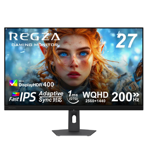 TVS REGZA ゲーミングモニター REGZA GAMING MONITOR RM-27G5SR(K)-イメージ1