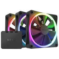 NZXT RGBファン 120mm 3個&RGB照明コントローラーセットモデル ブラック RF-R12TF-B1