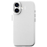 MOFT iPhone 16 Plus用MagSafe対応レザーケース MOFT MOVAS ミスティーグレー MD020A-1-I16PLUS-MCGY