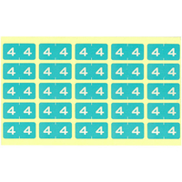 リヒトラブ カラーナンバーラベル M 単番号「4」 F034747-HK7753-4