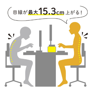 サンコー 光る推し活モニタースタンド ホワイト MSTC25CWH-イメージ7