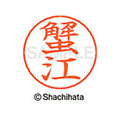 シヤチハタ ネームペン用ネーム シルバー 既製 蟹江 FC46625-X-GPS-0854